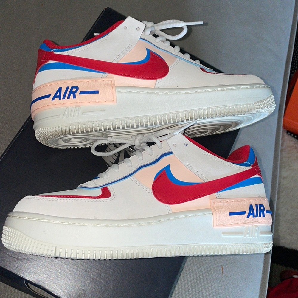 Women’s Air Force 1 Shadow 'Sail Royal Red'. Size 8.5